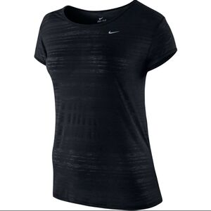 Nike Dri Fit Touch Breeze Stripe Short Sleeve Top sz XS
